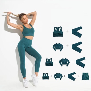 2021 Seamless Yoga Set Workout Clothes for Women Sportswear Sport Suit Outfit Gym Clothes Women Set