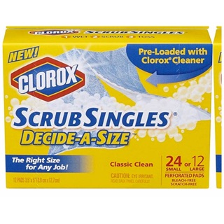 Clorox Disposable Scrub Singles , 12 Count