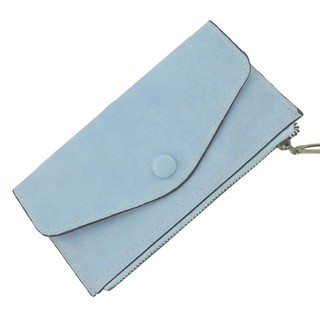 Female Zipper Hasp Wallet Purse Matte PU Leather Card Envelope Long Wallet nice! (7)