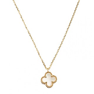 【Spot goods】◑◐18K Gold Luxury Jewelry VCA Inspired Necklace
