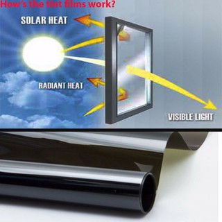 50cm*3m 20% VLT Black Pro Car Home Glass Window Tint Tinting Film Roll (3)