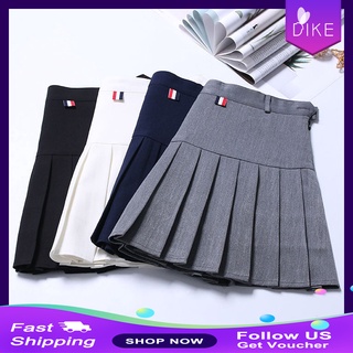 ☆DIKE☆Korean style high waist short skirt fashionable sexy pleated skirt mini skirt short skirt