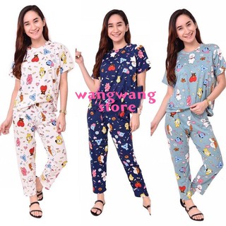 Terno Pajama Direct Supplier Adult Trendy Fashion Scarlet Comfy Pajama Terno Set