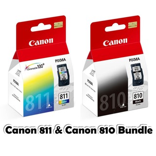 Canon 810 Black and Canon 811 Tri Color Bundle