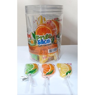 Fruit Lollipop Candy 30 pieces per Jar
