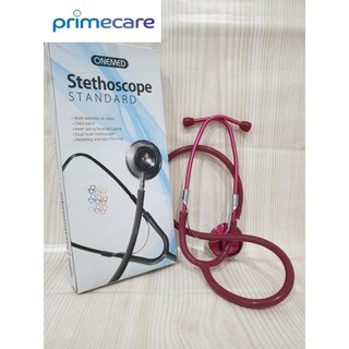 Maroon Aluminum Metal Stethoscope for Hospital