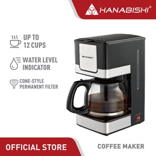 Hanabishi Coffee Maker HCM 25XB | Modern stylish design | 12 cups | Heat resistant carafe