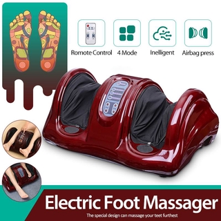 220V 4 Modes Electric Heating Foot Body Leg Massager Shiatsu Kneading Roller Vibrator Machine With Remote Control Pain Relief Foot Care Massage Machine