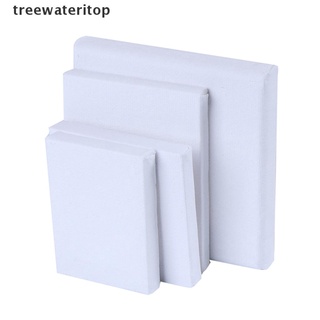 (hot*) Blank White Mini Small Stretched Artist Canvas Art Board Acrylic Oil Paint treewateritop