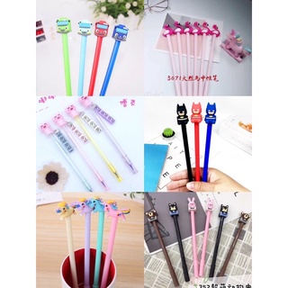 12pcs/box Sale Cute Shape Gel Pen Black Pens school supplies (4)