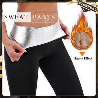 Women Elastic Sweat Pants Sport Shorts Fat Burning Running Yoga Jogger Waist Slim Shorts Gym