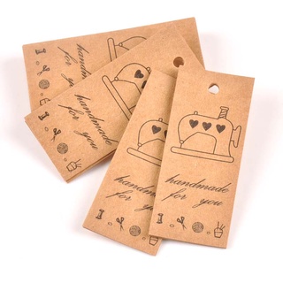 Package, tool50pcs Kraft Paper Packaging Hang Tags Handmade Tag For Wedding Party Candy Boxes Orname