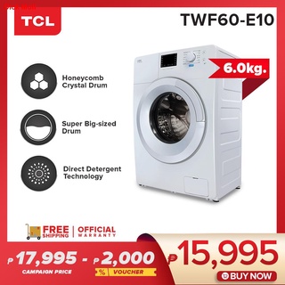 ●✓TCL 6kg Inverter Front Load Washing Machine (TWF60-E10)