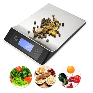 15kg/1gLCD Display Digital Kitchen Scale Stainless Steel Platform Weighting Kit Tool