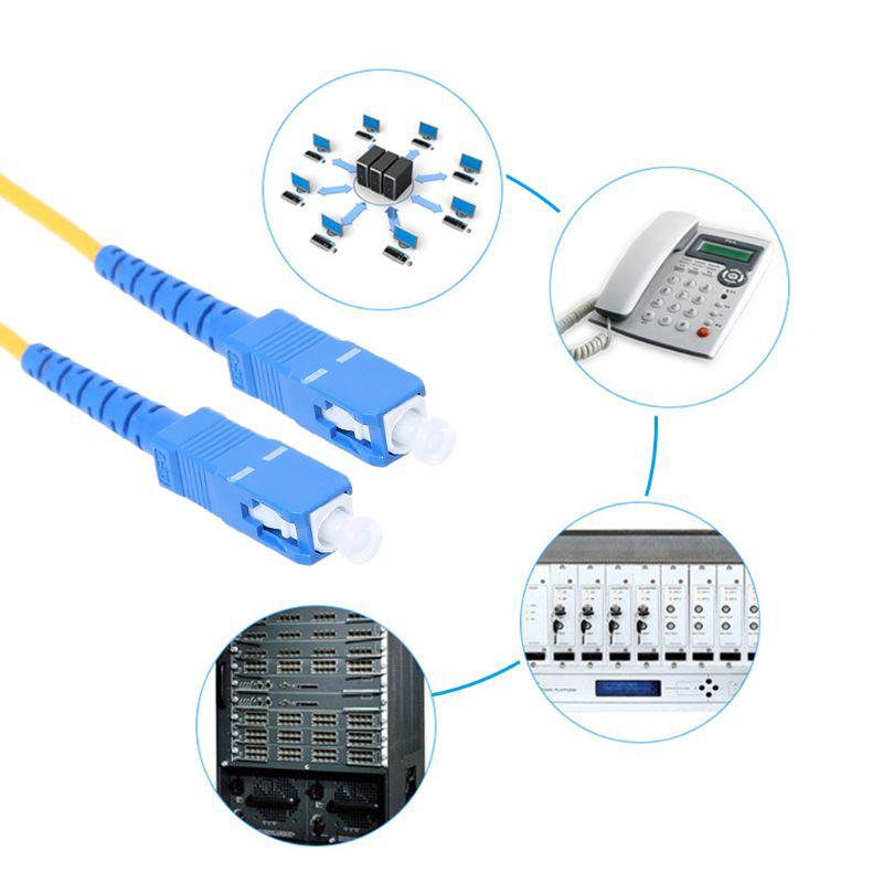 SC/UPC-SC/UPC-SM 3mm Fiber Optic Jumper Cable Single Mode Extension Patch Cord