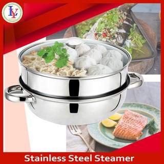 2 Layer Stainless Steel Steamer Cookware OEM (1)