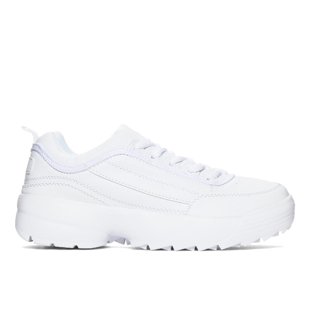 Kicks Ladies Lira Chunky Sneakers in White