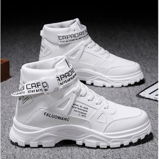 Summer New High Top Sneakers Korean Style Trendy Martin Boots Versatile Casual Work Shoes FashionajMen's Shoes