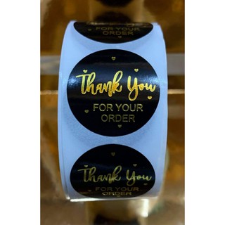 Kedi 100 PCS 1 inch stickers "Thank you for your order" print