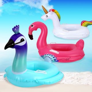 COD Baby Inflatable Swimming Boat The unicorn Flamingos The peacock