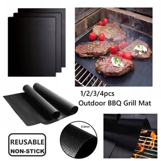 1PCS BBQ Grill Mat/ Bake Grilling Pad Reusable Resistant Non-Stick Barbecue Baking Outdoor Bake Meat