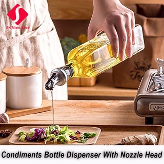 Condiments Bottle With Nozzle Head Bottle Dispenser Sauce, Vinegar and Oil Liquid Ingredients