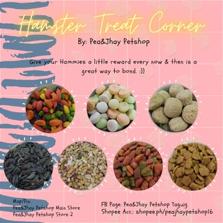 QUALITY HAMSTER TREATS by Pea&Jhay Petshop (5g, 10g, 30g, 50g)