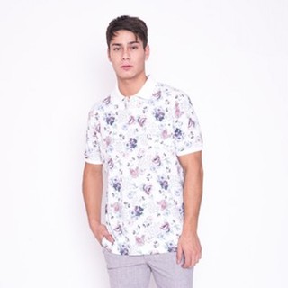 SVN Men's Floral Printed Polo Shirt (L/XL)