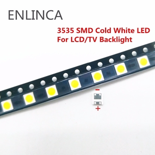50-100pcs only Original For LG LED 2W 6V / 1W 3V 3535 Cool cold white LCD Backlight for TV smd led