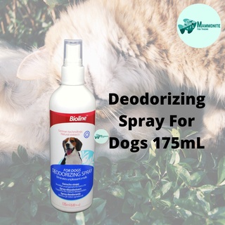 Bioline Deodorizing Spray for Dogs, Flea and Tick Spray, Teeth Cleaning Spray 175mL