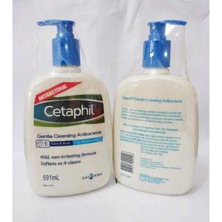 Cetaphil Gentle Cleansing Antibacterial Face & Body/Dry,sensitive skin 591 ml
