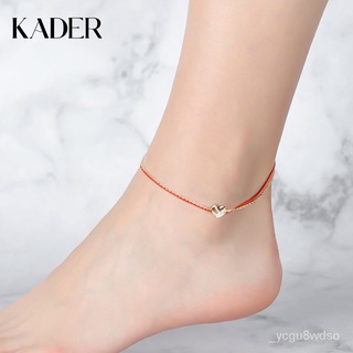 Sell like hot cakesKADER/Women's Sterling Silver Anklet Sexy Palace Red Rope Net Red Anklet Simple A (1)