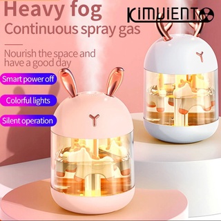 kimviento 300ML Air Humidifier Essential Oil Humidifier Mini USB Atomizer with LED Light