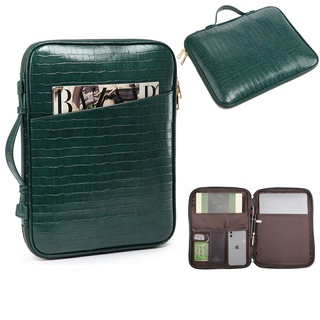 Crocodile Briefcase Men Business Handbag Women Laptop Shoulder Bags For 13 inch Laptop Casual Tote