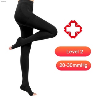 【Level 1~3】1 pair Medical Varicose Veins Socks 15-40mmHg Pressure Open toe Pantyhose Unisex Stress Relief Compression St