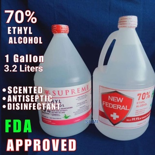 1 Gallon Supreme Alcohol | New Federal Alcohol | 70% Ethyl | 70% Isopropyl