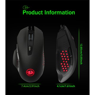 Redragon M610 Wired USB 3200 DPI 6D 7 Light LED Office Vertical Gaming Mouse