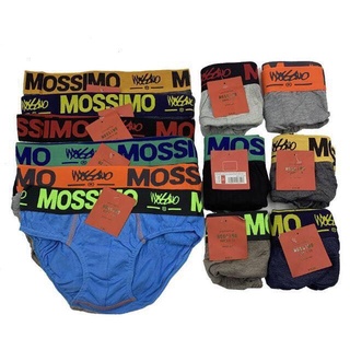 SD. 6/12pcs MOSSIMO MEN'S BRIEF GOOD QUALITY Set of 6/12pcs Stretchable Cotton Assorted Color Briefs