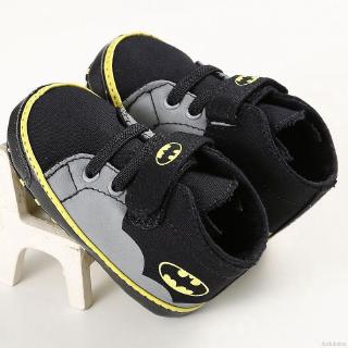 Baby Shoes Newborn Boy Batman Canvas Anti-Slip Soft Sole Casual Sneakers Prewalker Shoe 0-18 Months Old