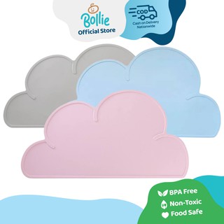 Bollie Baby Cloud Silicone Placemat (Non-Slip, Oven Safe)