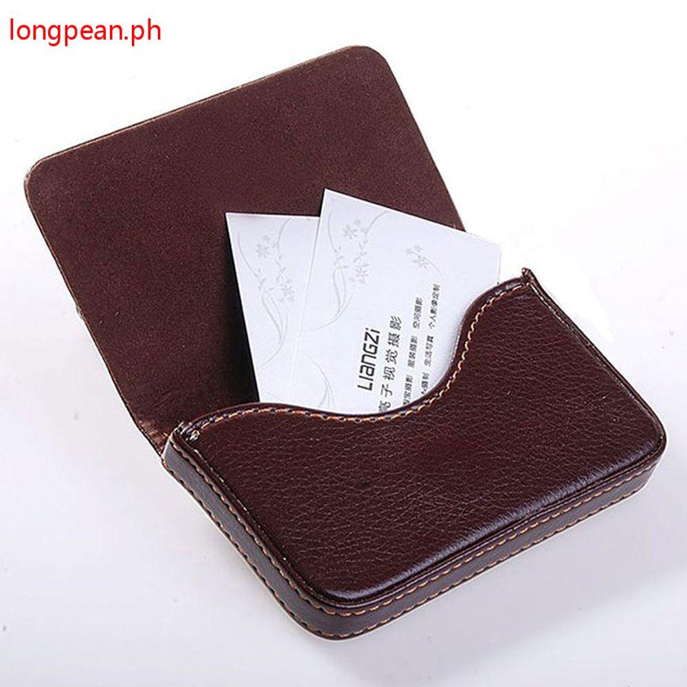 Men's Pocket Wallet Name ID Credit Card Holder case Leather