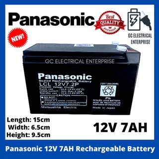 Panasonic 12V Battery 12 Volts 7AH Rechargeable UPS Battery Backup 12v 7AH Deep Cycle APC Leoch (1)