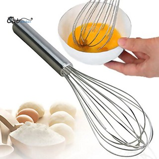 Cat kitchen 8/10/12inches Stainless Steel Balloon Wire Whisk Egg Beater Mixer Baking Utensil