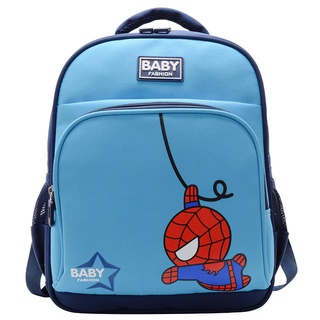 New Kindergarten School Bag For Boys And Girls Cartoon Spiderman Nylon Backpack Cute Children Lightweight Backpack