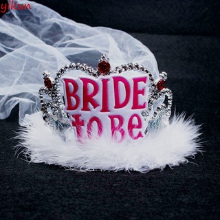 Ready Stock/❅✚◊White Tiara Crown Party Hen Night Bride To Be Veil