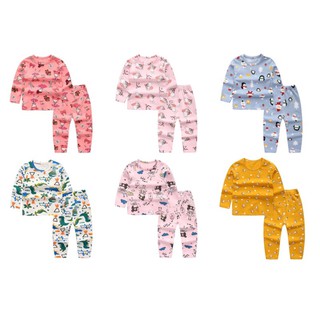 Little Angels Newborn Infant Baby Toddler Cotton Longsleeves Top Pants Pajama Sleepwear