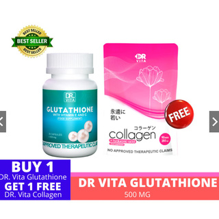 Original Dr. Vita Glutathione FREE Collagen w/ Hyaluronic Acid Combo | Super SALE - Buy 1 Get 1