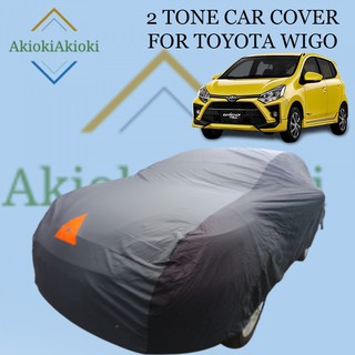 2 Tone Car Cover TOYOTA WIGO Protection for Dust, Scratch, Super Water repellent car cover (HB)