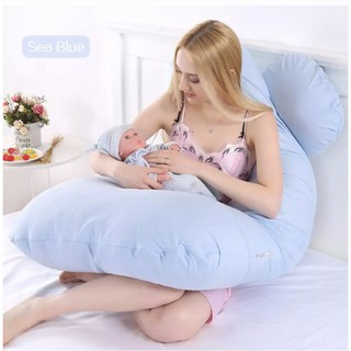 Pregnant woman sleep support pillow whole body cotton pillowcase U-shaped pregnant woman pillow (5)
