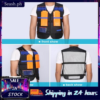【HOT】 Adjustable Tactical Vest Jacket For Nerf 12 Darts Gun Accessories